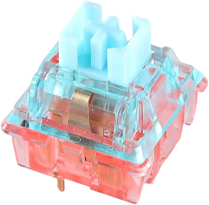 Ranked RS-2 Mechanical Key Switches for Mechanical Gaming Keyboards | 5-Pin PCB Mounted |Linear 47cN by Haimu (Water Ballet, 90 Pcs) - Image 1